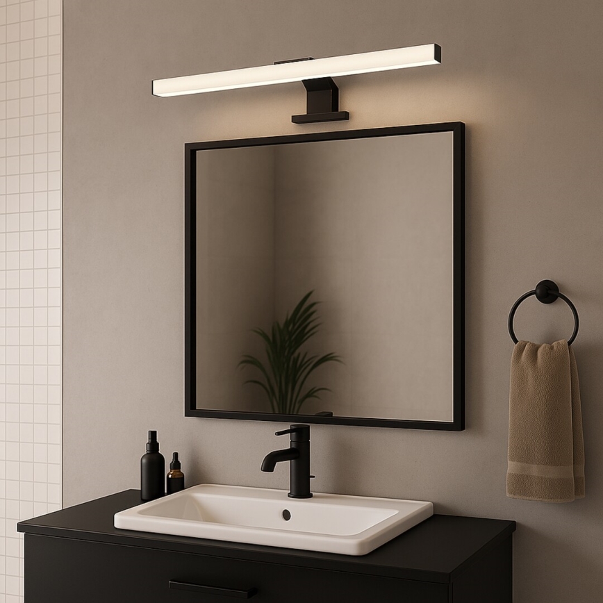 Rabalux - Iluminação LED para espelho de casa de banho LED/9W/230V IP44 60 cm preta