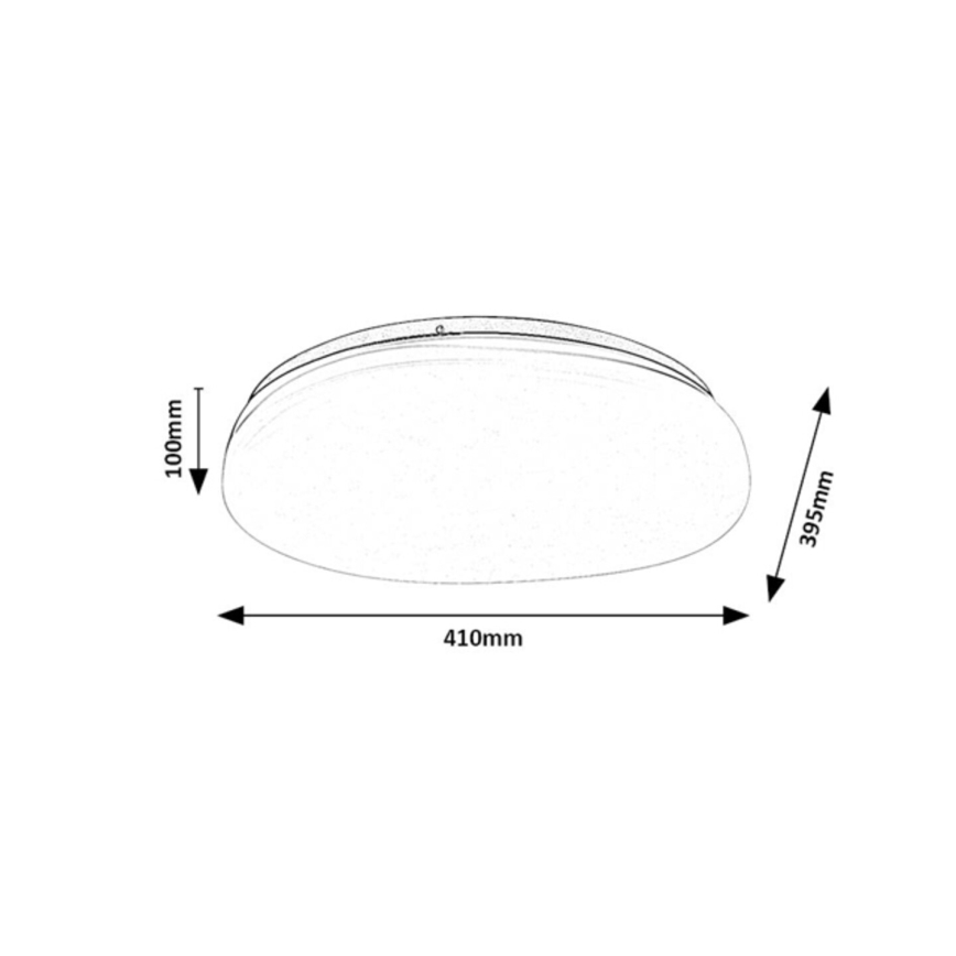 Rabalux - Candeeiro de teto para casa de banho LED/24W/230V IP44 Ø 41 cm