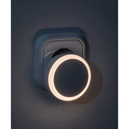Rabalux - Lux LED noturna com sensor de anoitecer LED/0,3W/230V 3000K