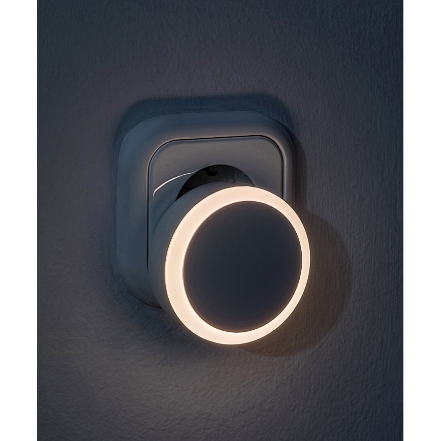 Rabalux - Lux LED noturna com sensor de anoitecer LED/0,3W/230V 3000K