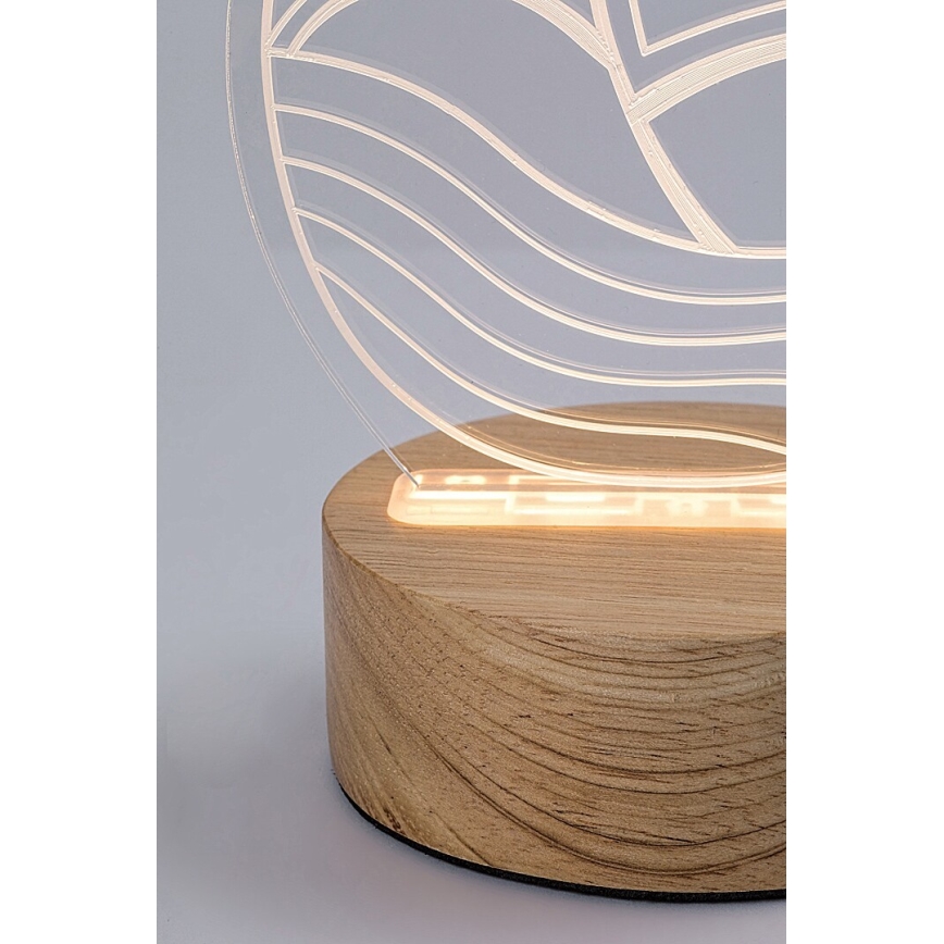 Rabalux - Candeeiro de mesa de criança LED LED/2W/5V 3000K barco faia