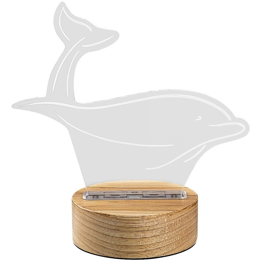 Rabalux - Candeeiro de mesa de criança LED LED/2W/5V 3000K dolphin faia
