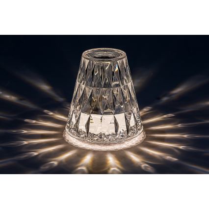 Rabalux - LED RGB Candeeiro de mesa recarregável com regulação LED/2W/5V 3000K