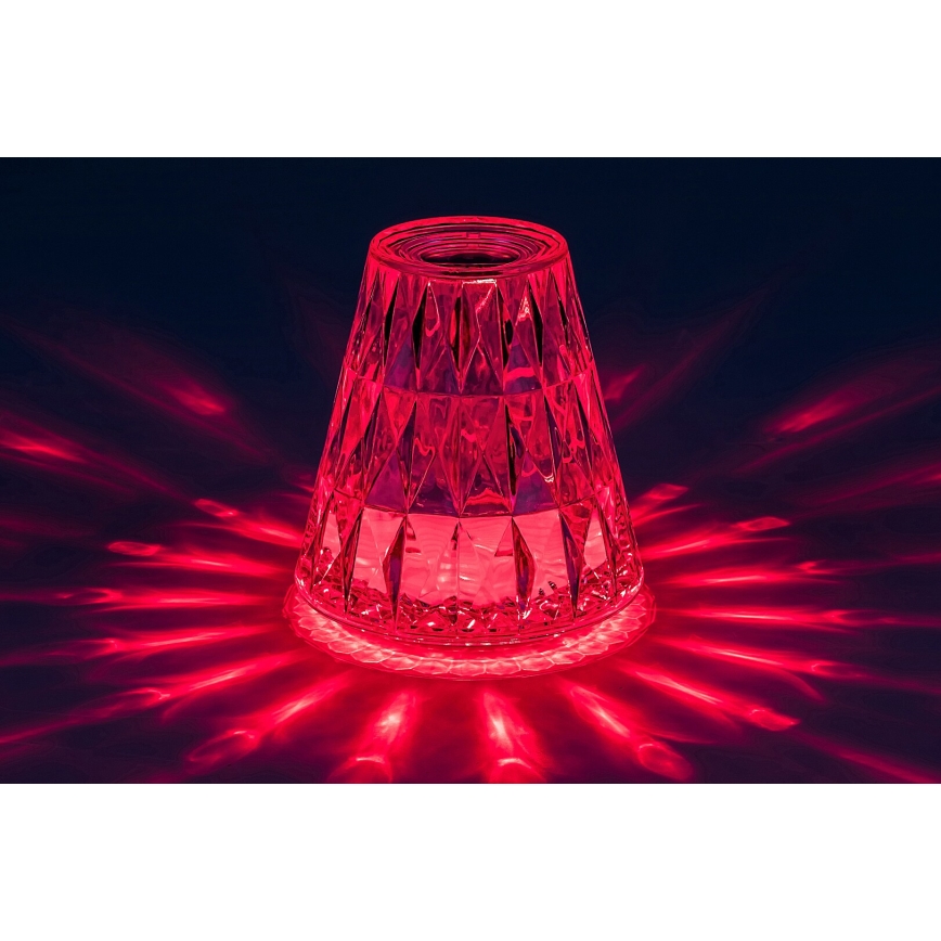 Rabalux - LED RGB Candeeiro de mesa recarregável com regulação LED/2W/5V 3000K