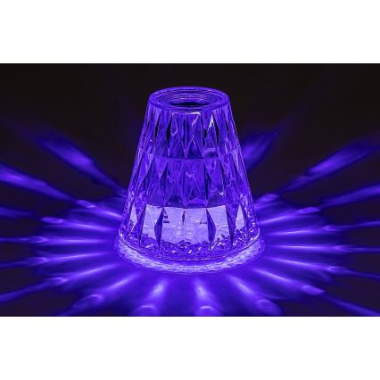 Rabalux - LED RGB Candeeiro de mesa recarregável com regulação LED/2W/5V 3000K