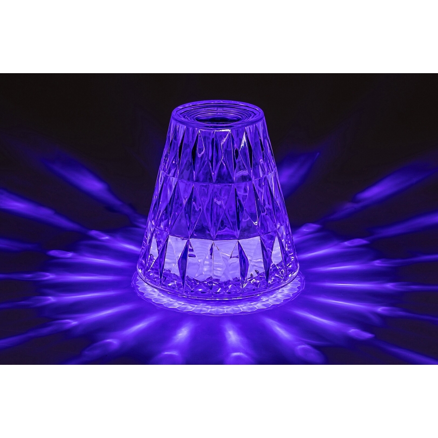 Rabalux - LED RGB Candeeiro de mesa recarregável com regulação LED/2W/5V 3000K