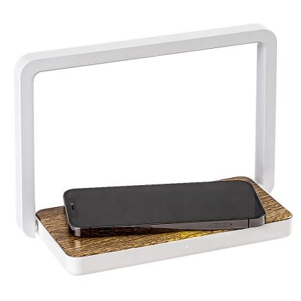 Rabalux - Candeeiro de mesa LED com regulação com um carregador sem fios LED/4W/5V 3000K