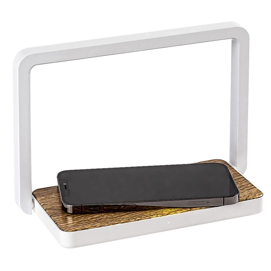 Rabalux - Candeeiro de mesa LED com regulação com um carregador sem fios LED/4W/5V 3000K