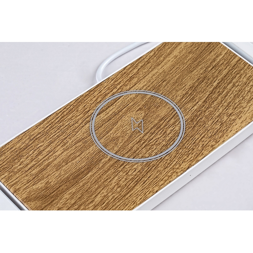 Rabalux - Candeeiro de mesa LED com regulação com um carregador sem fios LED/4W/5V 3000K