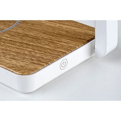 Rabalux - Candeeiro de mesa LED com regulação com um carregador sem fios LED/4W/5V 3000K