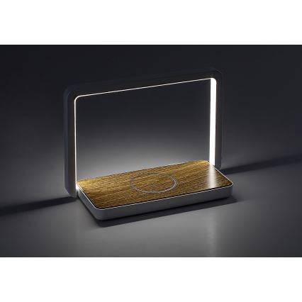 Rabalux - Candeeiro de mesa LED com regulação com um carregador sem fios LED/4W/5V 3000K