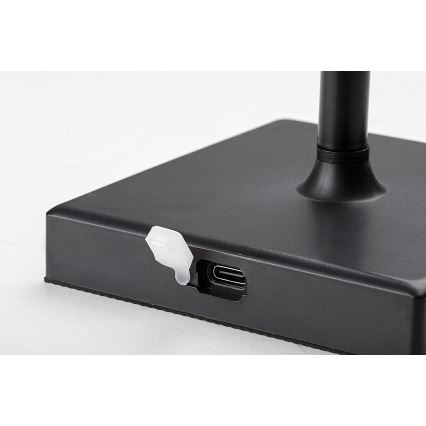 Rabalux - LED Candeeiro de mesa recarregável com regulação LED/4W/3,7V 1800 mAh 3000-5000K IP44 preto
