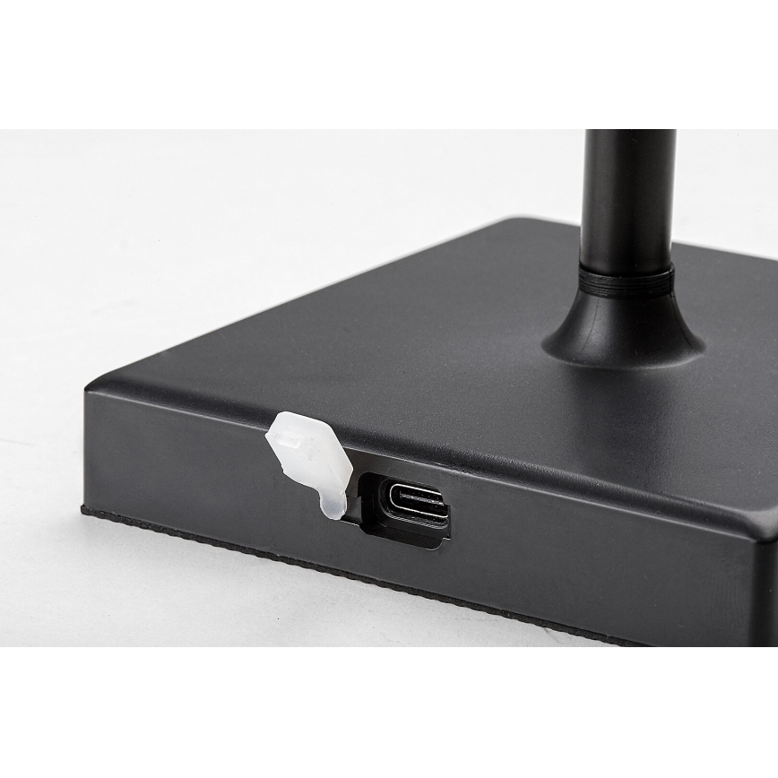 Rabalux - LED Candeeiro de mesa recarregável com regulação LED/4W/3,7V 1800 mAh 3000-5000K IP44 preto