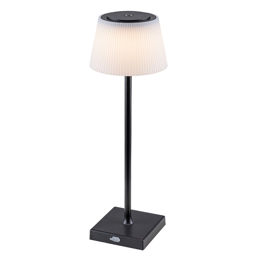Rabalux - LED Candeeiro de mesa recarregável com regulação LED/4W/3,7V 1800 mAh 3000-5000K IP44 preto