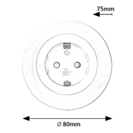 Rabalux - LED RGB Tomada com iluminação LED/0,54W/230V 3000K