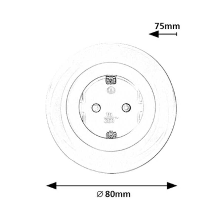 Rabalux - LED RGB Tomada com iluminação LED/0,54W/230V 3000K