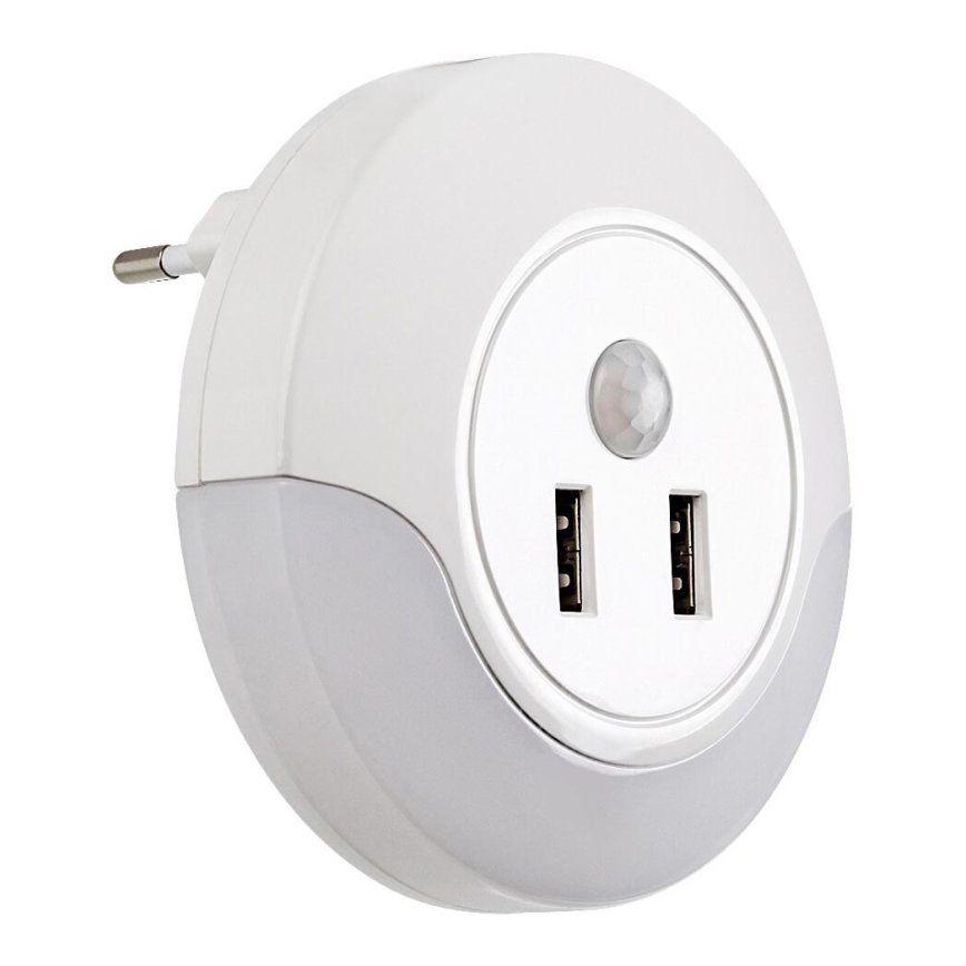 Rabalux 76012 - Iluminação noturna de tomada LED com um sensor DEMBO LED/13,9W/230V