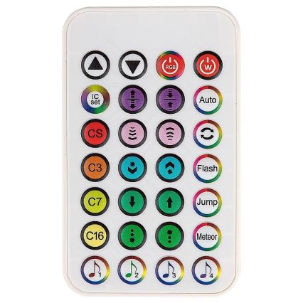 Rabalux - CONJUNTO 2x Lâmpada de Mesa LED RGB Regulável PACO LED/5W/5V + controlo remoto