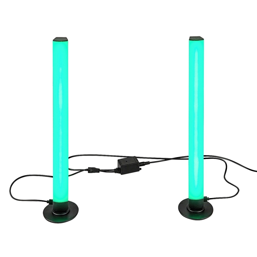 Rabalux - CONJUNTO 2x LED RGB Candeeiro de mesa com regulação PACO LED/5W/5V + controlo remoto
