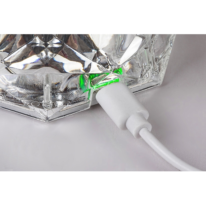 Rabalux 76015 - LED RGB Regulação mesa rechargeable candeeiro SIGGY LED/1,5W/3,7V 800 mAh