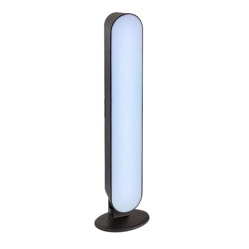 Rabalux - Lâmpada de mesa LED RGB regulável LED/3W/5V preta + controlo remoto