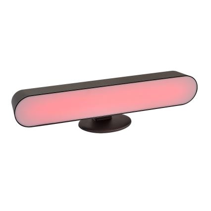 Rabalux - LED RGB Candeeiro de mesa recarregável com regulação LED/3W/5V preto + controlo remoto
