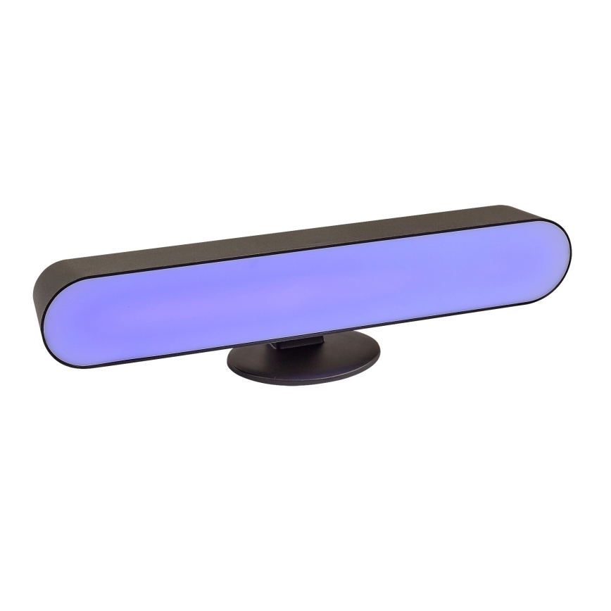 Rabalux - LED RGB Candeeiro de mesa recarregável com regulação LED/3W/5V preto + controlo remoto