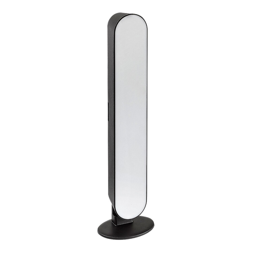 Rabalux - LED RGB Candeeiro de mesa recarregável com regulação LED/3W/5V preto + controlo remoto
