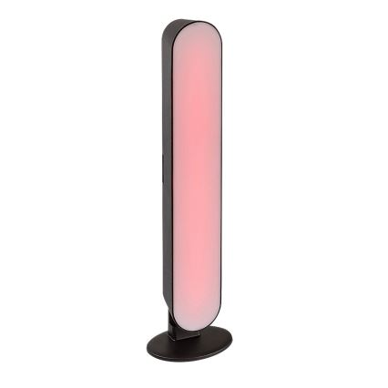 Rabalux - LED RGB Candeeiro de mesa recarregável com regulação LED/3W/5V preto + controlo remoto