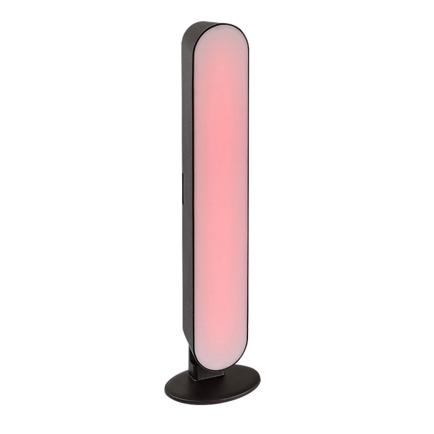 Rabalux - LED RGB Candeeiro de mesa recarregável com regulação LED/3W/5V preto + controlo remoto