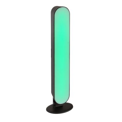 Rabalux - LED RGB Candeeiro de mesa recarregável com regulação LED/3W/5V preto + controlo remoto
