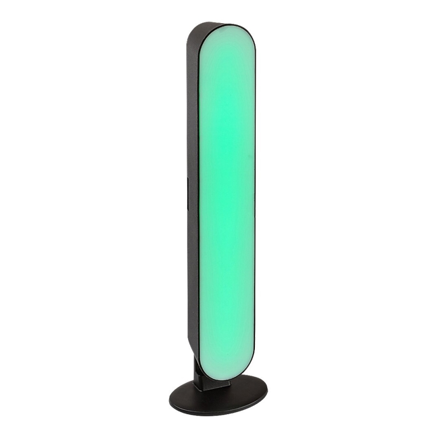 Rabalux - LED RGB Candeeiro de mesa recarregável com regulação LED/3W/5V preto + controlo remoto