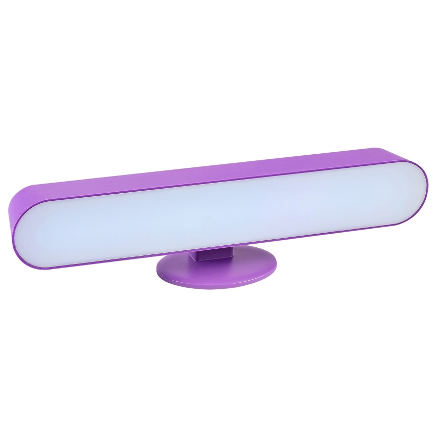 Rabalux - LED RGB Candeeiro de mesa com regulação LED/3W/5V roxo + controlo remoto