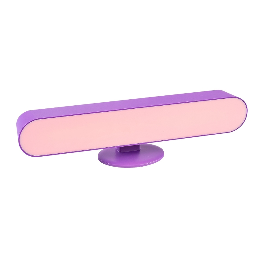 Rabalux - LED RGB Candeeiro de mesa com regulação LED/3W/5V roxo + controlo remoto
