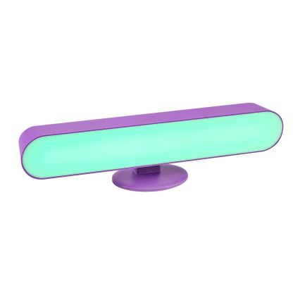 Rabalux - LED RGB Candeeiro de mesa com regulação LED/3W/5V roxo + controlo remoto