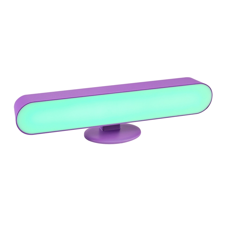 Rabalux - LED RGB Candeeiro de mesa com regulação LED/3W/5V roxo + controlo remoto