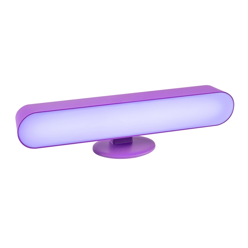 Rabalux - LED RGB Candeeiro de mesa com regulação LED/3W/5V roxo + controlo remoto