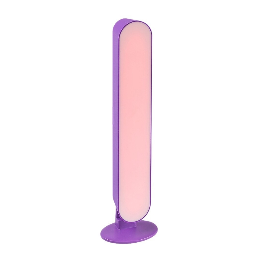 Rabalux - LED RGB Candeeiro de mesa com regulação LED/3W/5V roxo + controlo remoto