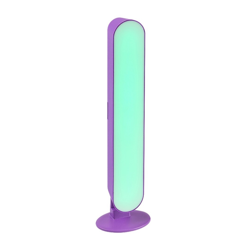 Rabalux - LED RGB Candeeiro de mesa com regulação LED/3W/5V roxo + controlo remoto