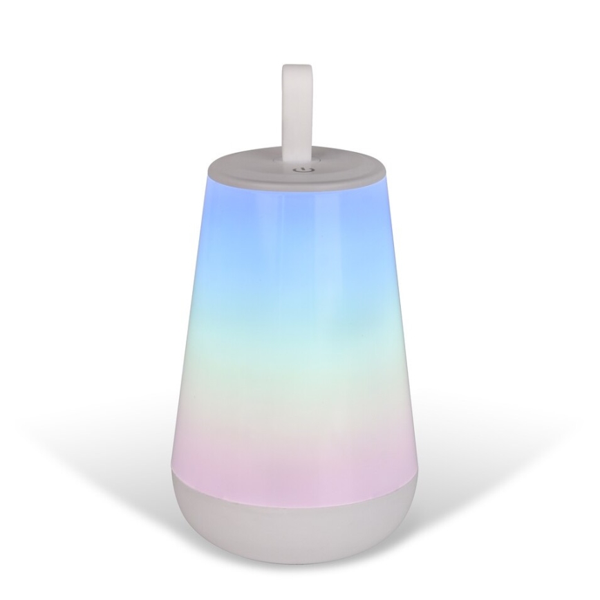 Rabalux - LED RGB Candeeiro de mesa recarregável com regulação LED/2W/5V 3000K 1800 mAh