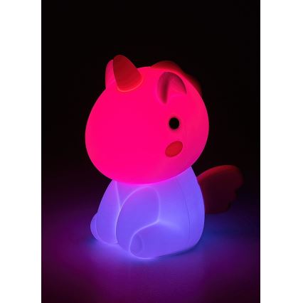 Rabalux 76020 - Candeeiro infantil LED RGB regulável UNICOO LED/0,45W/5V