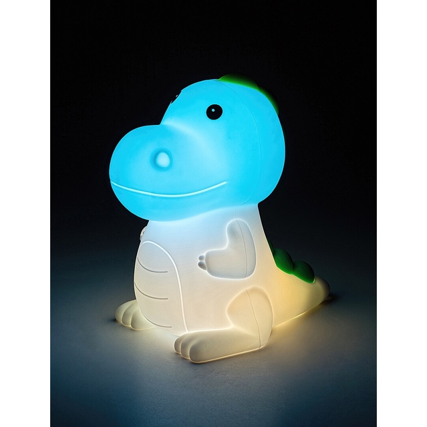 Rabalux 76021 - Candeeiro infantil LED RGB regulável DINOO LED/0,45W/5V