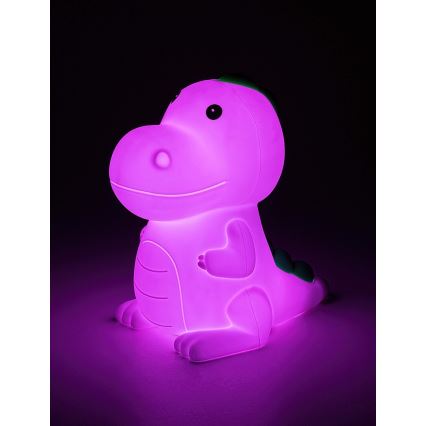 Rabalux 76021 - Candeeiro infantil LED RGB regulável DINOO LED/0,45W/5V