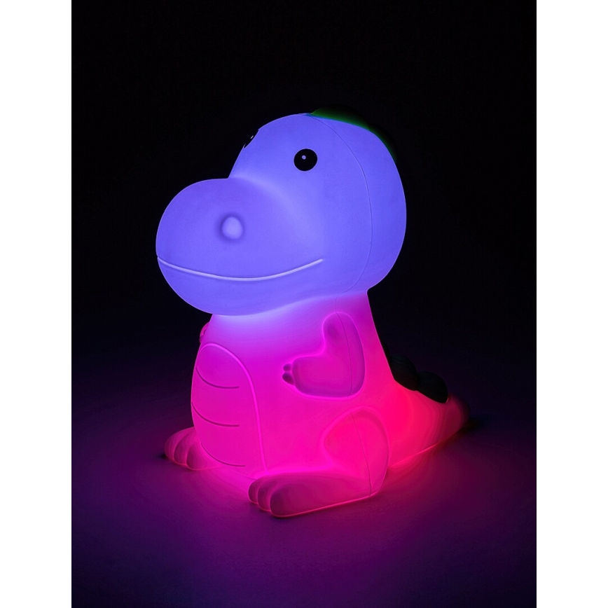 Rabalux 76021 - Candeeiro infantil LED RGB regulável DINOO LED/0,45W/5V