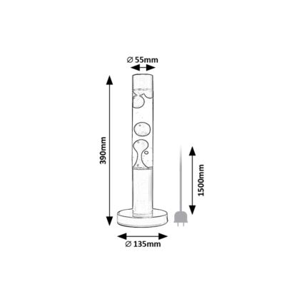 Rabalux - Candeeiro de lava LED/25W/230V