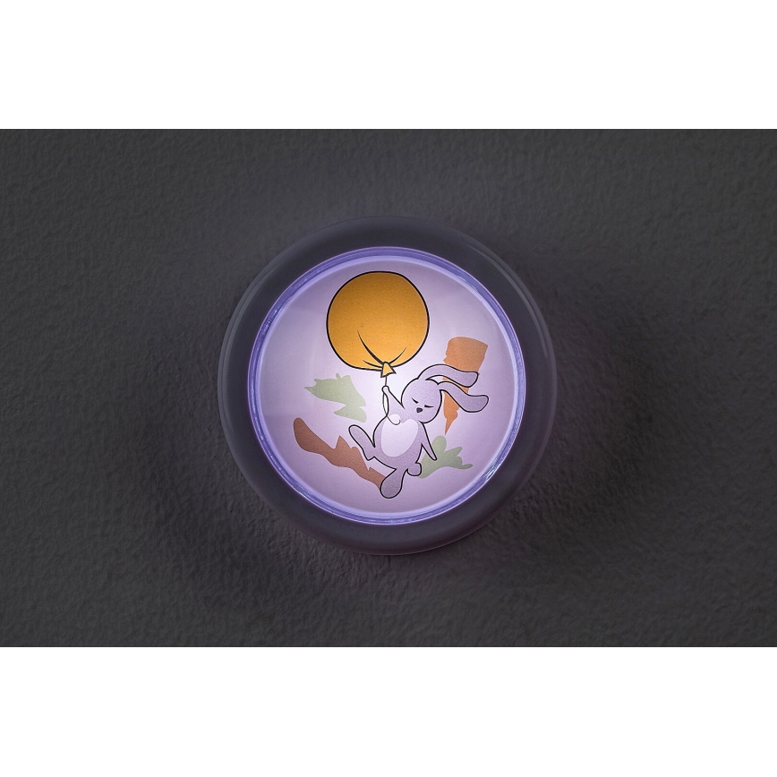 Rabalux - Iluminação noturna de criança LED LED/0,3W/2xAA 6000K