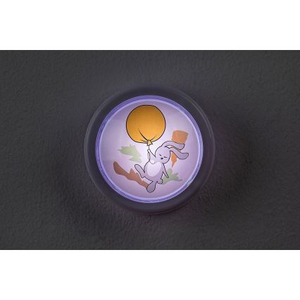 Rabalux - Luz Noturna Infantil LED/0,3W/2xAA 6000K