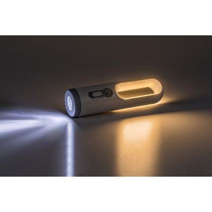 Rabalux - Candeeiro portátil recarregável LED com sensor LED/0,8W/3,7V 3000/7000K