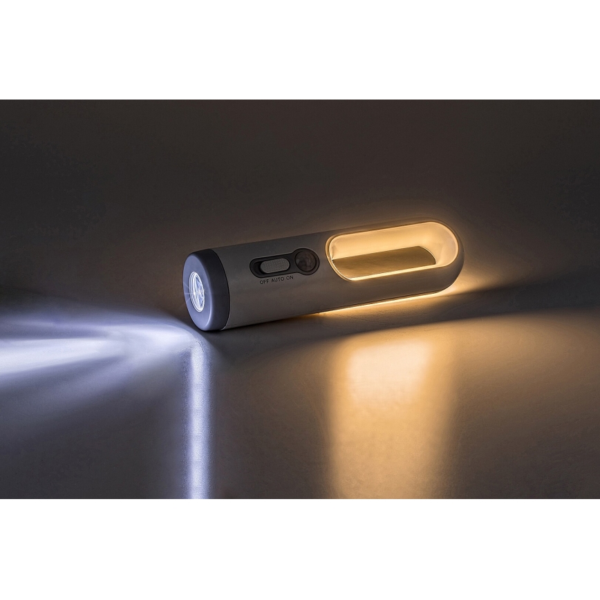 Rabalux - Candeeiro portátil recarregável LED com sensor LED/0,8W/3,7V 3000/7000K