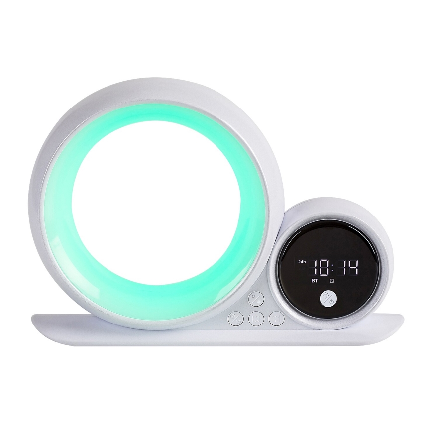 Rabalux 76109 - Candeeiro de mesa LED RGB com colunas WAKEWAY LED/5W/230V